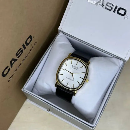 Casio Quartz Leather Watch